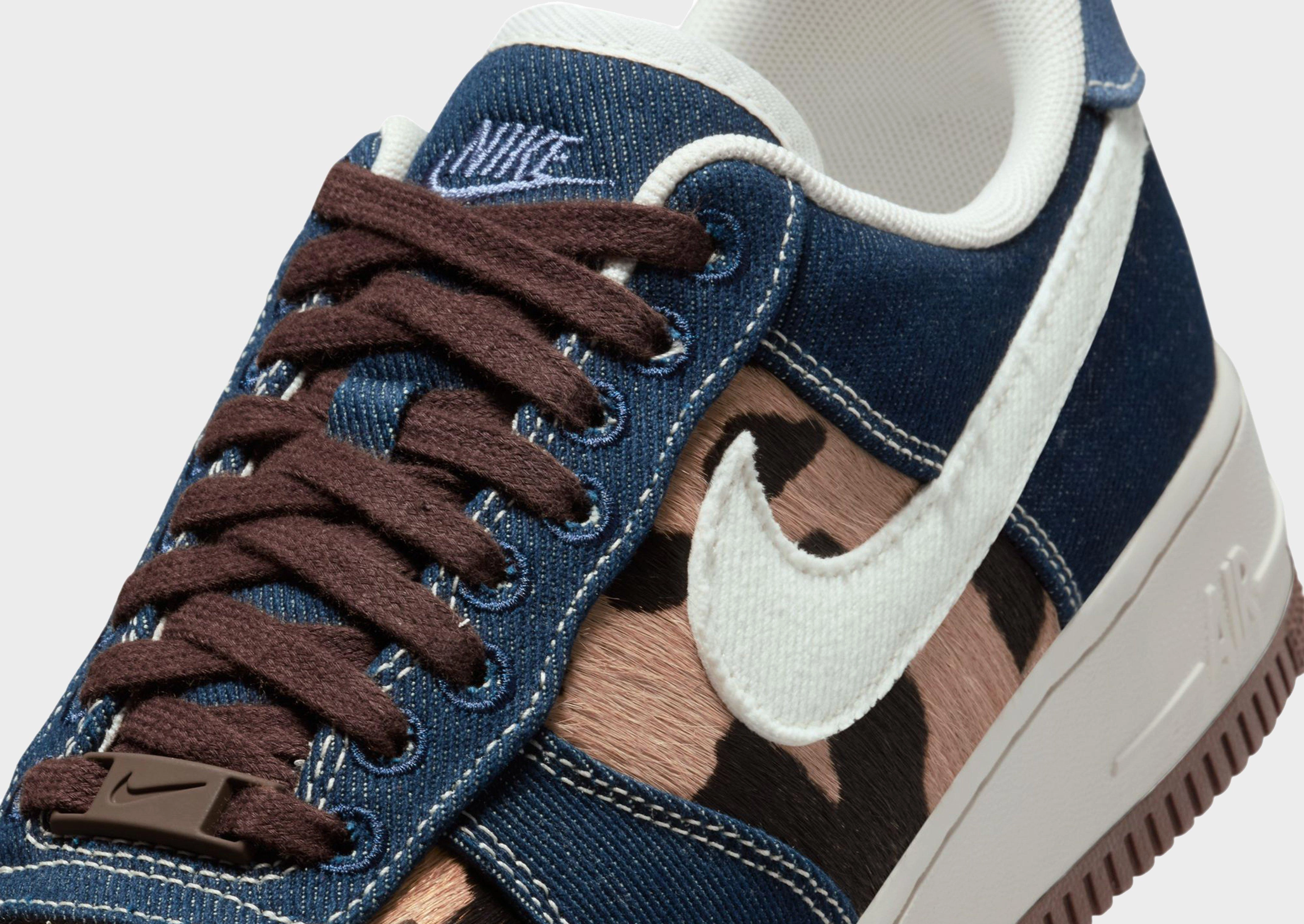 סניקרס Air Force 1 '07 Cheetah Blue Denim | נשים